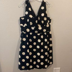 LOFT White Polkadot Mini Dress